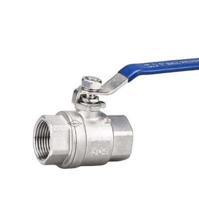 정상 온도 SS316/304 2 PC 스틸 볼 밸브 1000psi BSP NPT 가닥