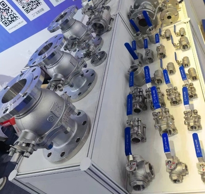 정상 온도 SS316/304 2 PC 스틸 볼 밸브 1000psi BSP NPT 가닥
