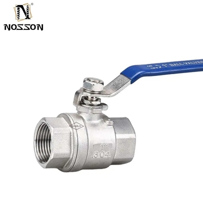 잠금 손잡이 2 방향 1/2 &quot;DN15 15mm 수동 압력 PN63 고압 애플리케이션을 위한 스테인리스 스틸 볼 밸브