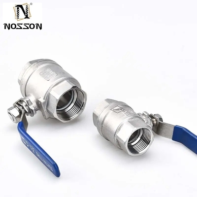 잠금 손잡이 2 방향 1/2 &quot;DN15 15mm 수동 압력 PN63 고압 애플리케이션을 위한 스테인리스 스틸 볼 밸브