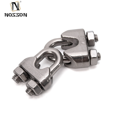 OEM 지원 DIN741 스테인리스 스틸 와이어 로프 클립 일반 산업용 리깅 케이블 잡기 클램프 4.6mm 7.9mm 10mm 12mm