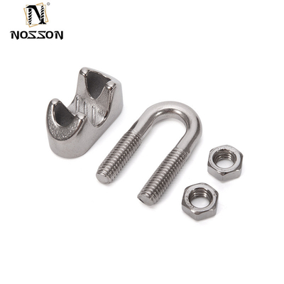일반 산업에서 선박 리깅 어셈블리를 위한 10mm 메트릭 사이즈 DIN 741 가조 철 로프 클램프