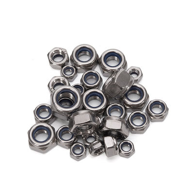 ISO 표준 메트릭 측정 크롬 접착 및 8급 진크 접착 나일론 삽입과 함께 헥스 잠금 견과류