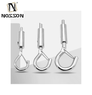 OEM 맞춤형 4.6mm-12mm 와이어 로프 잠금 헤드 펜던트 라이트 패널 라이트 펜던트 호크 안전 Buckle 및 스프링 호크