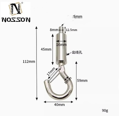 OEM 맞춤형 4.6mm-12mm 와이어 로프 잠금 헤드 펜던트 라이트 패널 라이트 펜던트 호크 안전 Buckle 및 스프링 호크