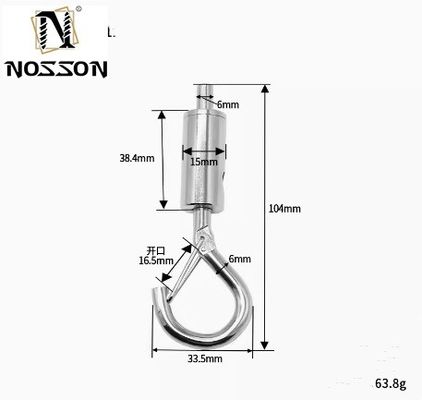 식품 음료 등급 DIN 인증 철사 로프 클램프 해양용 4.6mm 7.9mm 10mm 12mm