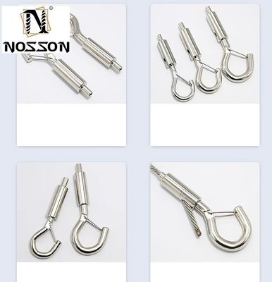 식품 음료 등급 DIN 인증 철사 로프 클램프 해양용 4.6mm 7.9mm 10mm 12mm