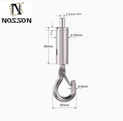 식품 음료 등급 DIN 인증 철사 로프 클램프 해양용 4.6mm 7.9mm 10mm 12mm