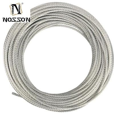 케이블 잡기 AISI SUS 304 316 스테인리스 스틸 와이어 로프 1mm 1.5mm 2mm 3mm 4mm 5mm 6mm 7mm 8mm 9mm 10mm 사용자 정의 색상