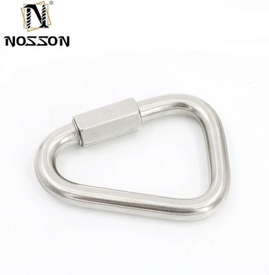 3/8 인치 빠른 링크 카라바이너 고도로 닦은 스테인리스 스틸 타원형 잠금 카라바이너 중량 체인 링크 커넥터