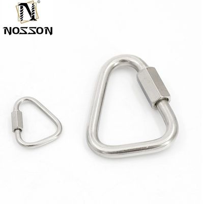 고도로 닦은 재료 및 진크 접착 된 마무리 가루화 된 타원형 빠른 링크 맞춤형 크기 리그 하드웨어