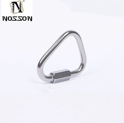 고도로 닦은 재료 및 진크 접착 된 마무리 가루화 된 타원형 빠른 링크 맞춤형 크기 리그 하드웨어