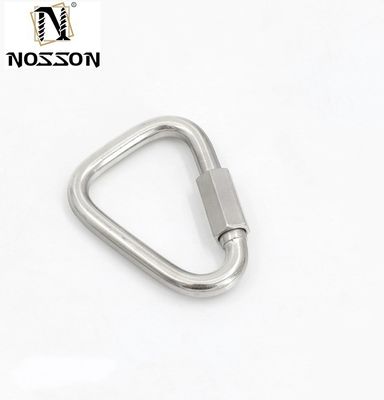 고도로 닦은 재료 및 진크 접착 된 마무리 가루화 된 타원형 빠른 링크 맞춤형 크기 리그 하드웨어