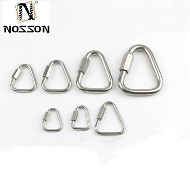 고도로 닦은 재료 및 진크 접착 된 마무리 가루화 된 타원형 빠른 링크 맞춤형 크기 리그 하드웨어