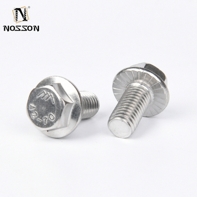 스테인레스 스틸 캐리 볼트 DIN6921 A4-80 등급 M12 M16 M20 산업용 헥스 톱니 모양 플랜지 볼트