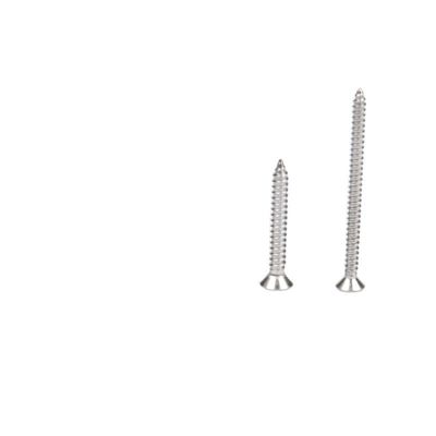 자기 탭 CSK 평면 머리 칩 보드 나무 나사 304 316 인치 측정 시스템에서 플라스틱 금속에 스테인리스 스틸