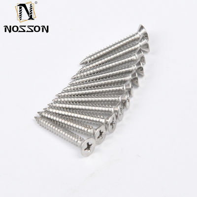 자기 탭 CSK 평면 머리 칩 보드 나무 나사 304 316 인치 측정 시스템에서 플라스틱 금속에 스테인리스 스틸