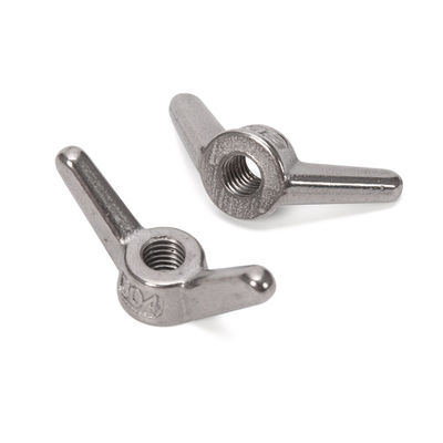 석유가스 산업 메트릭 측정 시스템 날개 견과류 SS304 나비 견과류 DIN315 스테인리스 스틸 M6 M8 M10 진열 된 마무리