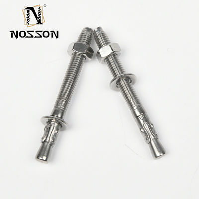 패시베이션 마무리 DIN 표준 확장 헥스 세척 견과류 볼트 앵커 콘크리트 M6 M8 M10 스테인리스 스틸 윙 앵커