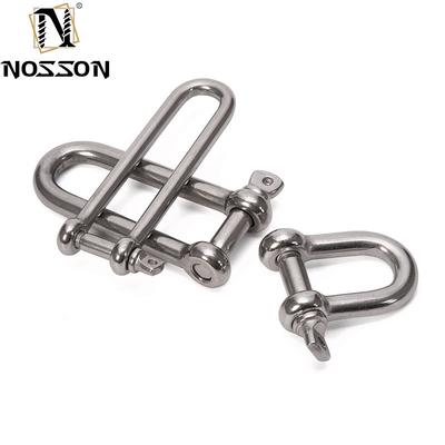 소매 산업 솔루션의 리프팅을위한 콜러 핀과 함께 8mm 닦은 해상 D형 DIN82101 중량 하드웨어 사슬