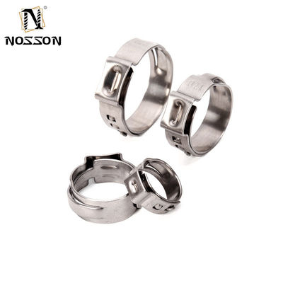 ANSI/ASME 표준 스테인리스 스틸 칼러 단일 귀 튜브 클램프 식품 음료 산업의 메트릭 측정 시스템