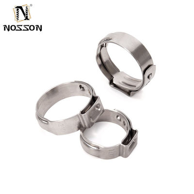 ANSI/ASME 표준 스테인리스 스틸 칼러 단일 귀 튜브 클램프 식품 음료 산업의 메트릭 측정 시스템
