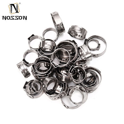 ANSI/ASME 표준 스테인리스 스틸 칼러 단일 귀 튜브 클램프 식품 음료 산업의 메트릭 측정 시스템