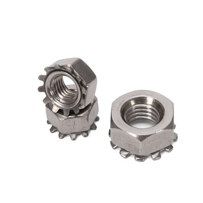 메트릭 측정 시스템 ZINC PLATED M6 M8 스테인리스 스틸 K 견과류와 ANSI/ASME 표준 및 자유 회전 세척기