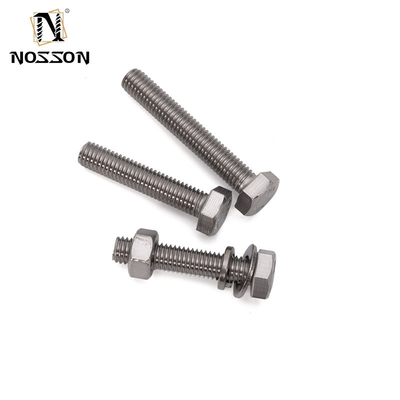 SS 304 316 진열제철 DIN931 DIN933 반 실드 헥스 헤드 볼트 및 나트 M3 M4 M5 M6 M8 M10 M12 M14 M16 M20 평면 마무리