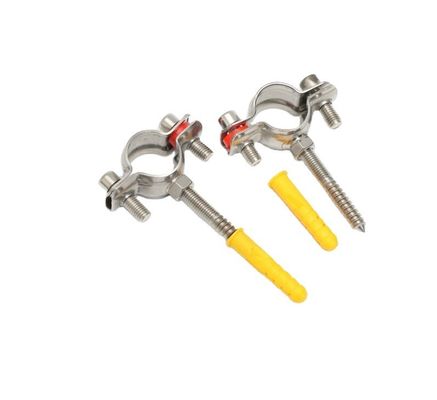 16-300mm 맞춤식 지원 위생 스테인리스 스틸 304 원형 파이프 클램프 파이프 홀더