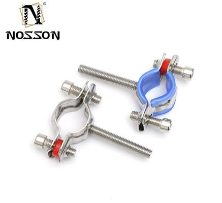 16-300mm 맞춤식 지원 위생 스테인리스 스틸 304 원형 파이프 클램프 파이프 홀더