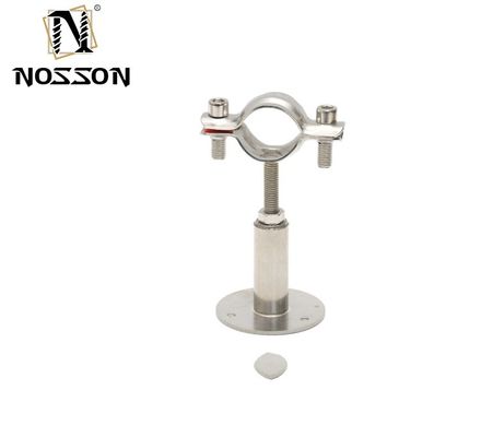 16-300mm 맞춤식 지원 위생 스테인리스 스틸 304 원형 파이프 클램프 파이프 홀더