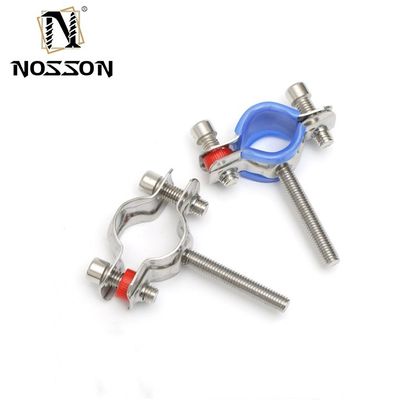 16-300mm 맞춤식 지원 위생 스테인리스 스틸 304 원형 파이프 클램프 파이프 홀더