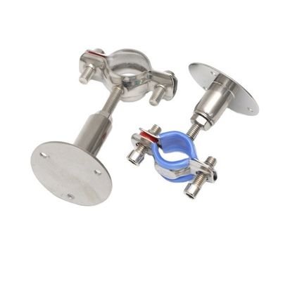 16-300mm 파이프 표준 스테인레스 스틸 파이프 핸저 2 나사 반지 및 고무