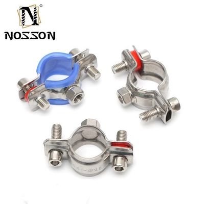 16~300mm 의료용 표준 스테인리스 스틸 304 파이프 지원 클램프 위생용 빠른 파이프 클램프 고정 장치