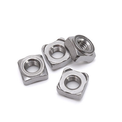 소매 산업의 M3-M12 가닥용 스테인레스 스틸 304 제곱 용접 견과류