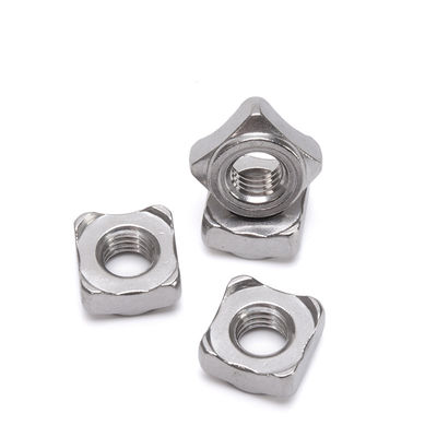 중공업의 고정 장치용 304 스테인레스 스틸 정사형 용접 견과류 ISO 표준 소매 산업 용접 견과류