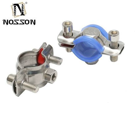 중공업 지원 16-300mm 둥근 파이프 클립과 볼트 디자인 및 고무 포름 메트릭 측정 시스템 사용자 정의