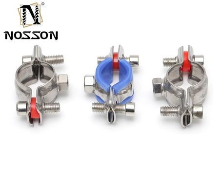 중공업 지원 16-300mm 둥근 파이프 클립과 볼트 디자인 및 고무 포름 메트릭 측정 시스템 사용자 정의