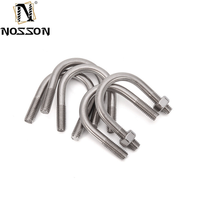 스테인리스 스틸 316 평면 원형 구부러진 U 볼트 DIN1142 M3 M4 M5 M6 M8 M10 M12 M16 M20 ANSI/ASME