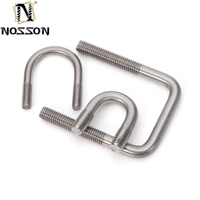 스테인리스 스틸 316 평면 원형 구부러진 U 볼트 DIN1142 M3 M4 M5 M6 M8 M10 M12 M16 M20 ANSI/ASME
