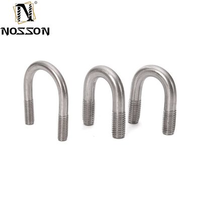 스테인리스 스틸 316 평면 원형 구부러진 U 볼트 DIN1142 M3 M4 M5 M6 M8 M10 M12 M16 M20 ANSI/ASME