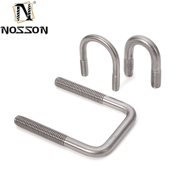 스테인리스 스틸 316 평면 원형 구부러진 U 볼트 DIN1142 M3 M4 M5 M6 M8 M10 M12 M16 M20 ANSI/ASME