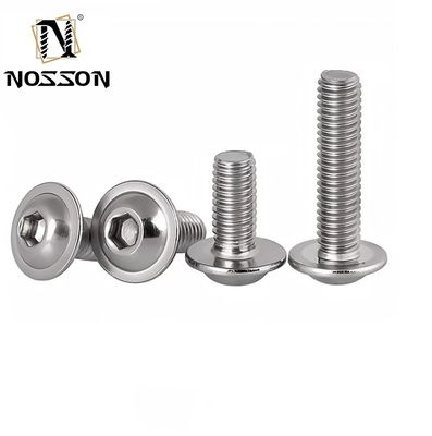 부식 내성 ZINC 끝 스테인리스 스틸 / 탄소 스틸 앨런 키 플랜지 버튼 헤드 스크루 M3 M5 M6 산업용