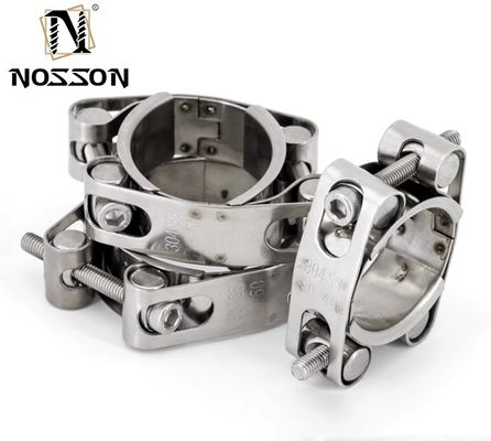 중량 클램프 메트릭 GB 표준 T 볼트 Hose 클램프 조정 가능한 단일 스테인리스 스틸 304 광산 측정 시스템