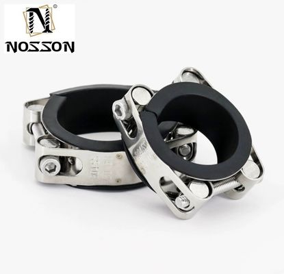 중량 클램프 메트릭 GB 표준 T 볼트 Hose 클램프 조정 가능한 단일 스테인리스 스틸 304 광산 측정 시스템