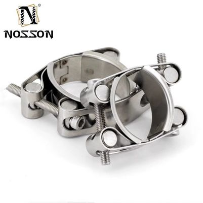 중량 클램프 메트릭 GB 표준 T 볼트 Hose 클램프 조정 가능한 단일 스테인리스 스틸 304 광산 측정 시스템