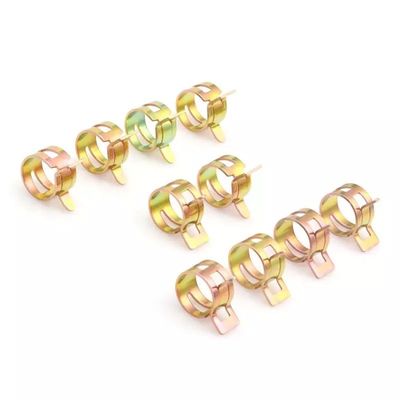 6-15mm 중량 클램프 스프링 밴드 타입 연료 진공 튜브 실리콘 파이프 튜브 클립 중공업용 진크 접착 클램프