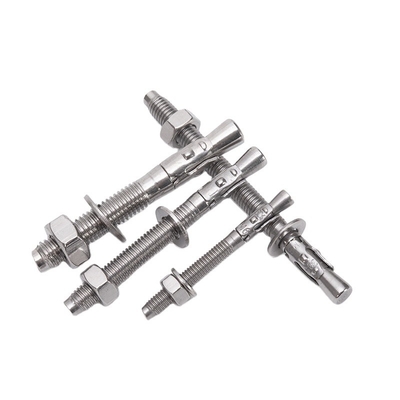 TiCN 코팅 M12 * 150mm 탄소 강철 Gr4.8 고 용량 ISO 표준 애플리케이션을위한 주황 접착 윙 앵커 볼트