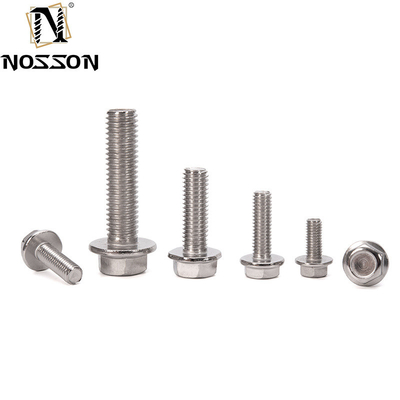A2-70 SS 304 316 ANSI B18.21 5/16&quot; 3/8&quot; 인치 크기의 헥스 플랜지 볼트